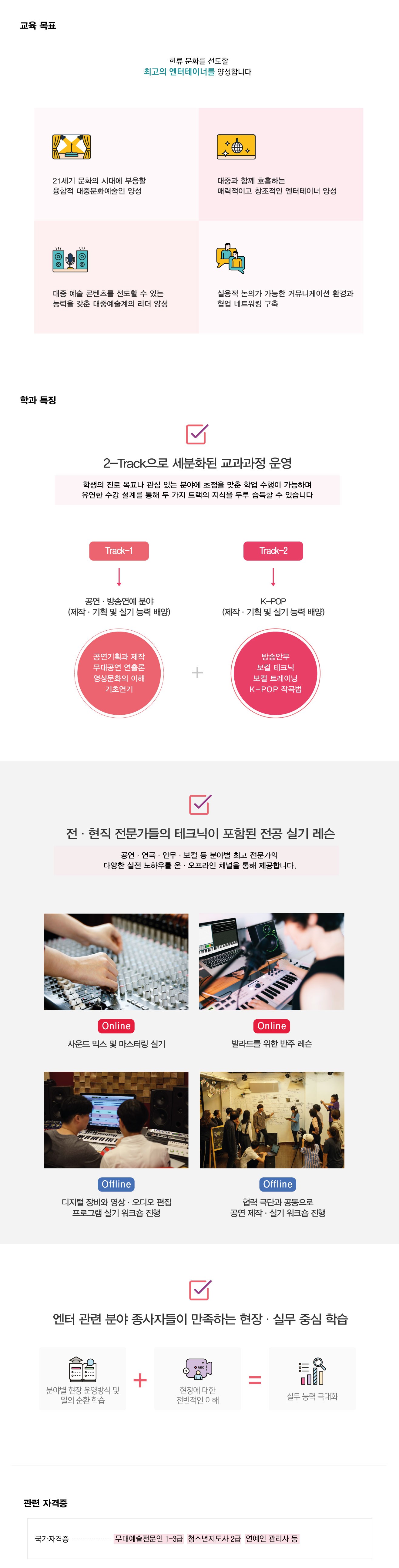 K-엔터테인먼트학과 소개-다음내용참고